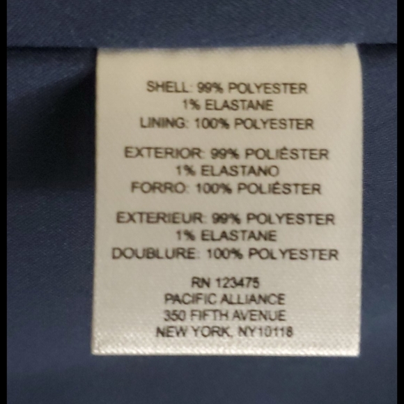 Tahari blue denim color blazer - Picture 8 of 9